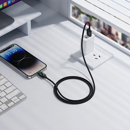 Cablu Date si Incarcare USB-A - Lightning HOCO U146, 12W, 1.2m, Negru
