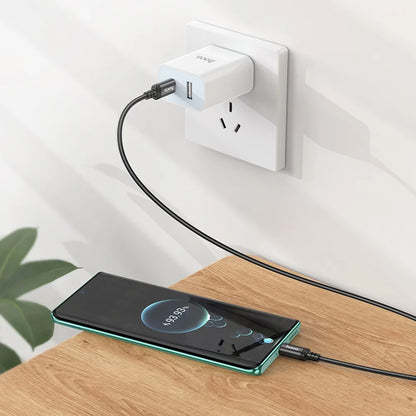 Cablu Date si Incarcare USB-C - USB-C HOCO X91, 60W, 3m, Negru