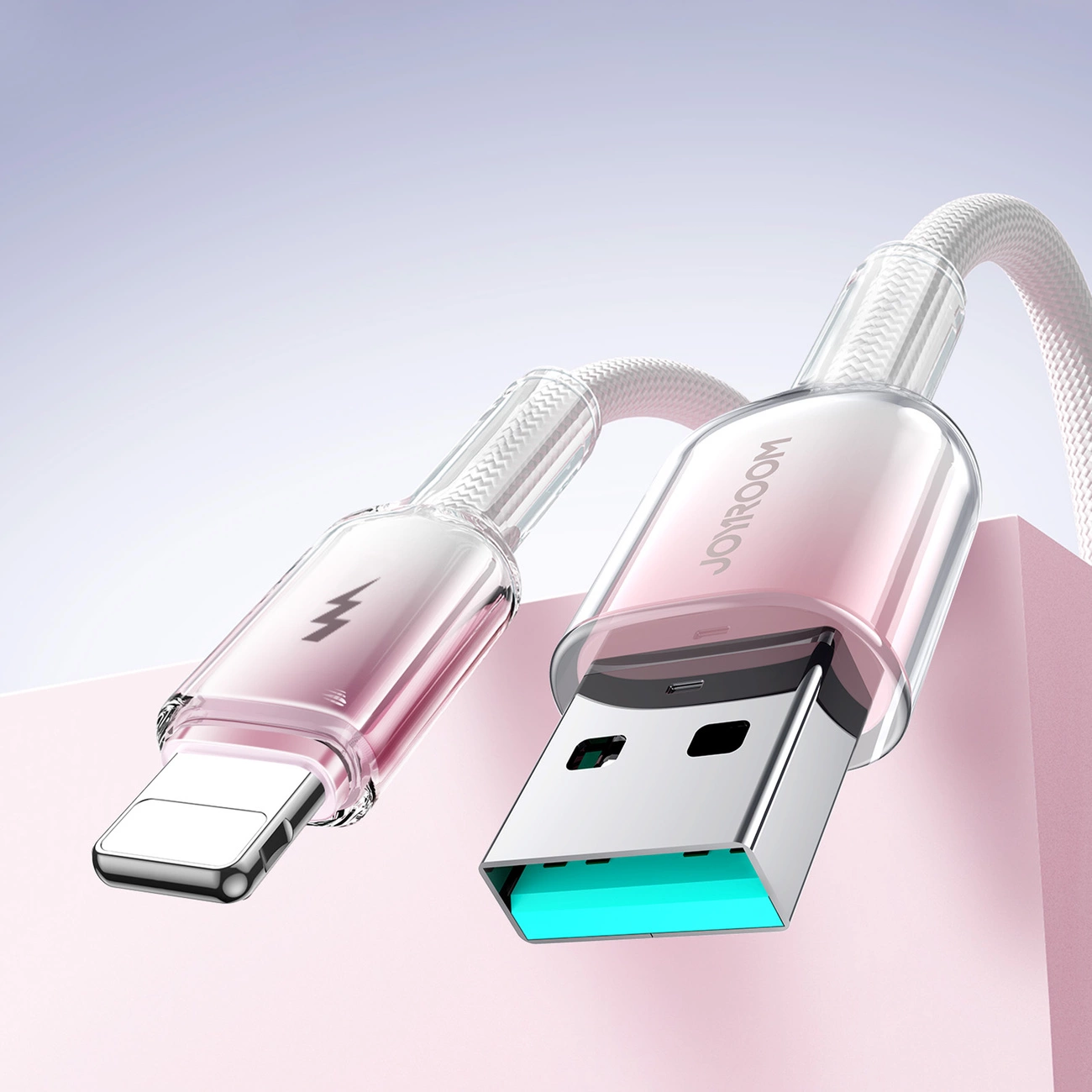 Cablu Date si Incarcare USB-A - Lightning Joyroom S-A42, 18W, 1.2m, Alb