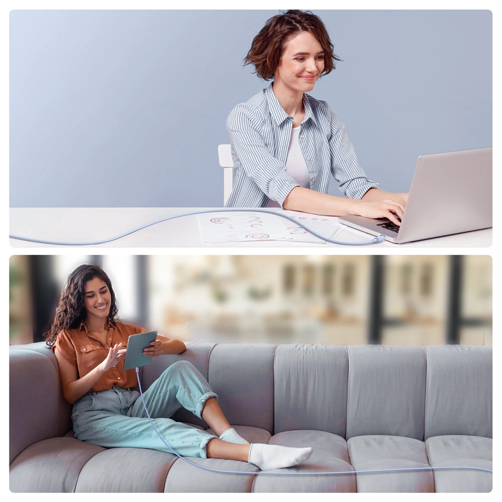 Cablu Date si Incarcare USB-C - Lightning Joyroom S-A14, 20W, 1.2m, Albastru