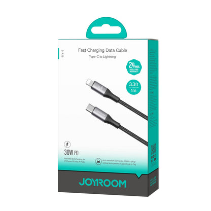 Cablu Date si Incarcare USB-C - Lightning Joyroom S-A28 Flash, 30W, 1m, Negru