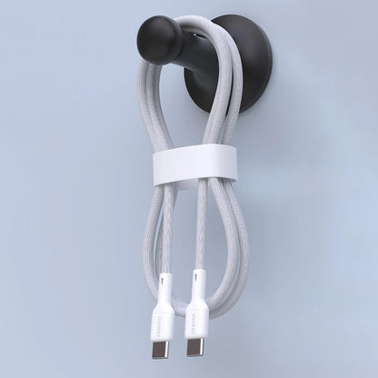 Cablu Date si Incarcare USB-C - USB-C Dudao L9C, 65W, 1m, Alb