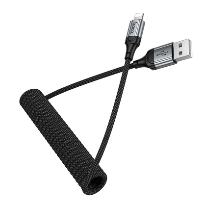 Cablu Date si Incarcare USB-A - Lightning HOCO X121, 27W, 1.5m, Negru