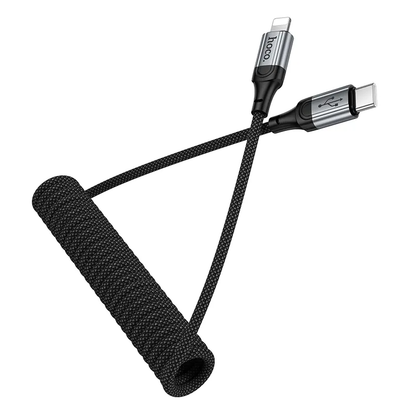 Cablu Date si Incarcare USB-C - Lightning HOCO X121, 27W, 1.5m, Negru