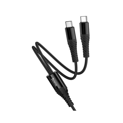 Cablu Incarcare USB-C - 2 x USB-C HOCO X123, 10W, 1m, Negru