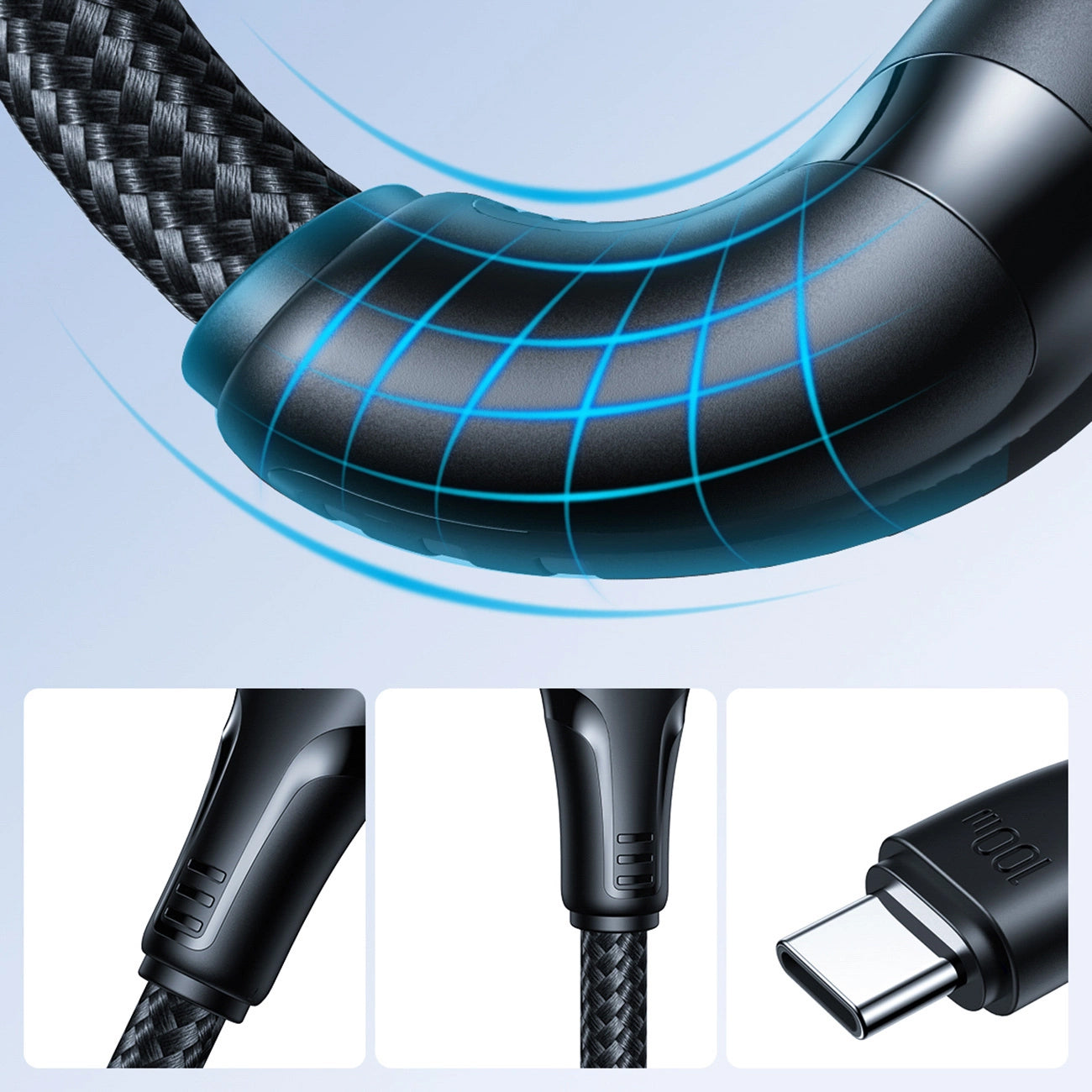 Cablu Date si Incarcare USB-C - USB-C Joyroom S-A11, 60W, 0.25m, Negru