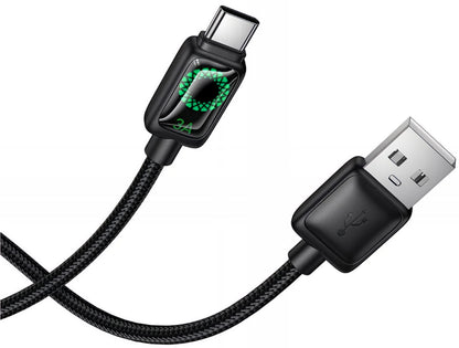 Cablu Date si Incarcare USB-A - USB-C HOCO U146, 36W, 1.2m, Negru