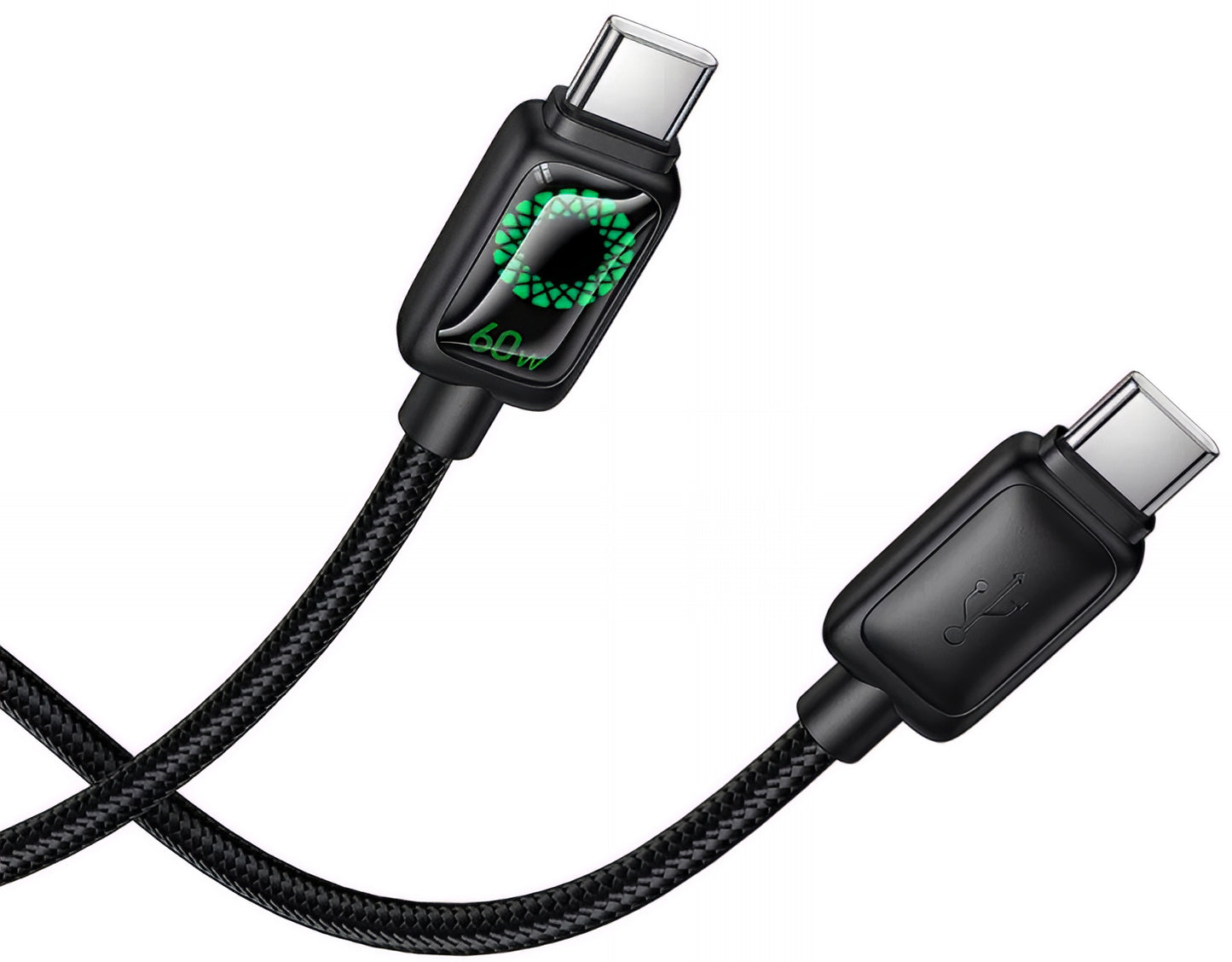 Cablu Date si Incarcare USB-C - USB-C HOCO U146, 60W, 1.2m, Negru