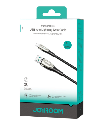 Cablu Date si Incarcare USB-A - Lightning Joyroom SA31-AL3, 18W, 1.2m, Negru