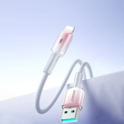 Cablu Date si Incarcare USB-A - Lightning Joyroom S-A42, 18W, 1.2m, Alb