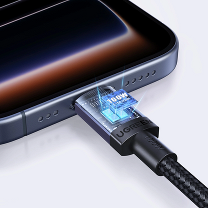 Cablu Date si Incarcare USB-C - USB-C UGREEN, 100W, 3m, Negru