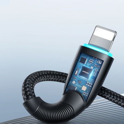 Cablu Date si Incarcare USB-A - Lightning Joyroom SA32-AL3, 18W, 1m, Negru