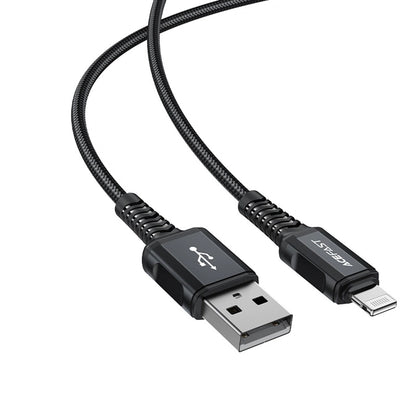 Cablu Date si Incarcare USB-A - Lightning Acefast C4-02, 18W, 1.8m, Negru
