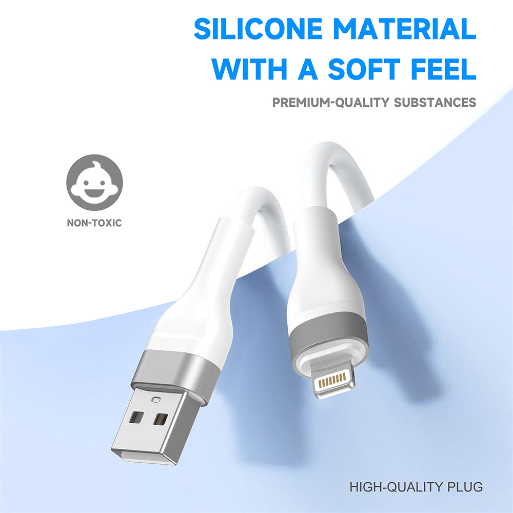 Cablu Date si Incarcare USB-A - Lightning Lito LD02L, 18W, 1.2m, Alb