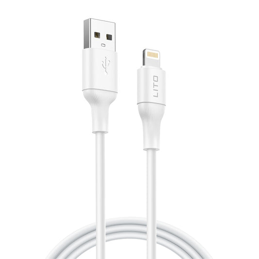 Cablu Date si Incarcare USB-A - Lightning Lito LD06L, 18W, 1m, Alb