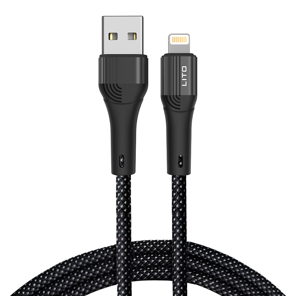 Cablu Date si Incarcare USB-A - Lightning Lito LD14, 18W, 1m, Negru