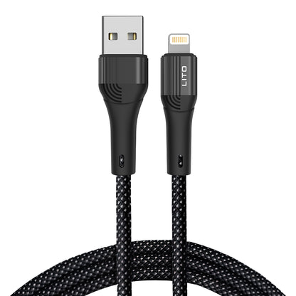 Cablu Date si Incarcare USB-A - Lightning Lito LD14, 18W, 1m, Negru