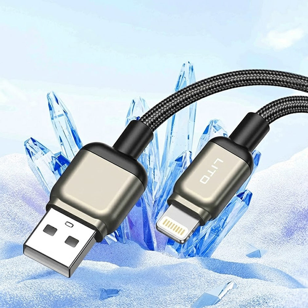 Cablu Date si Incarcare USB-A - Lightning Lito LD17, 18W, 1m, Negru