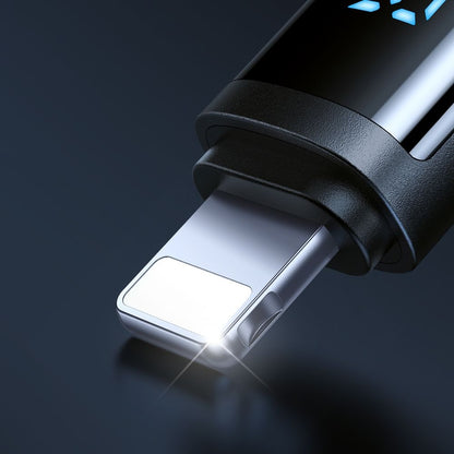 Cablu Date si Incarcare USB-A - Lightning McDodo CA-5000 Bat Display, 18W, 1.2m, Negru