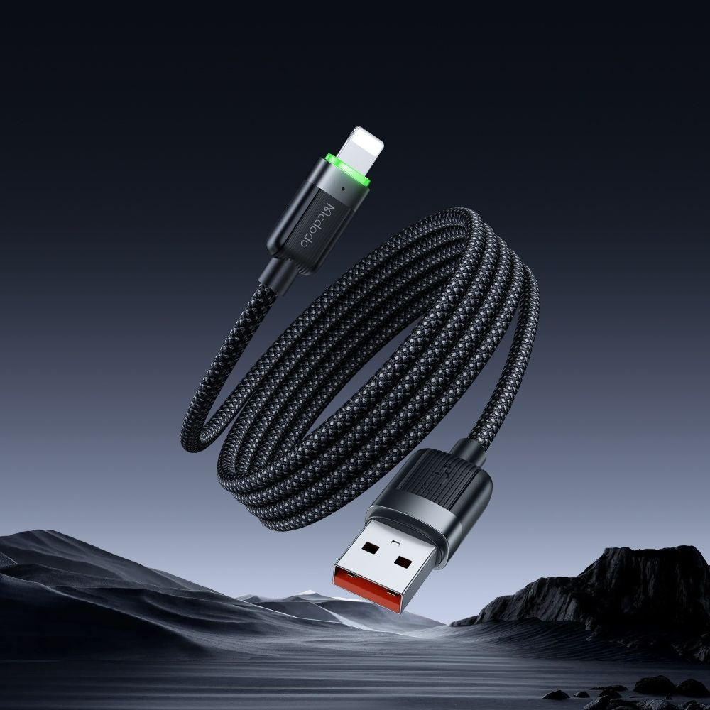 Cablu Date si Incarcare USB-A - Lightning McDodo CA-6000 Self Winding, 18W, 1.2m, Negru