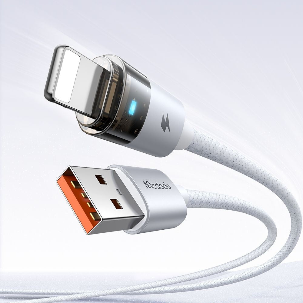 Cablu Date si Incarcare USB-A - Lightning McDodo CA-6912, 18W, 1.2m, Alb