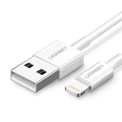 Cablu Date si Incarcare USB-A - Lightning UGREEN US155 (20730), 18W, 2m, Alb