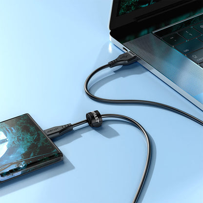 Cablu Date si Incarcare USB-A - microUSB Acefast C3-09, 18W, 1.2m, Alb