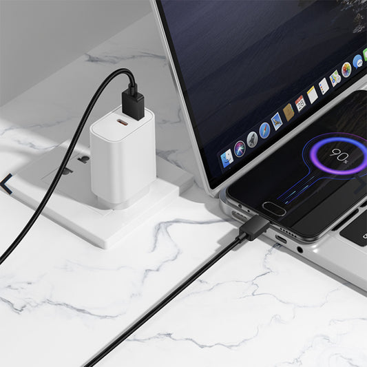 Cablu Date si Incarcare USB-A - microUSB Borofone BX120 Placer, 18W, 1m, Negru