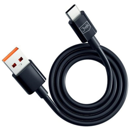 Cablu Date si Incarcare USB-A - USB-C 3MK Hyper, 18W, 1.2m, Negru