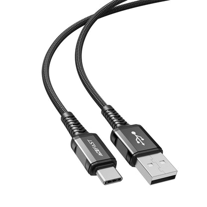 Cablu Date si Incarcare USB-A - USB-C Acefast C1-04, 18W, 1.2m, Negru