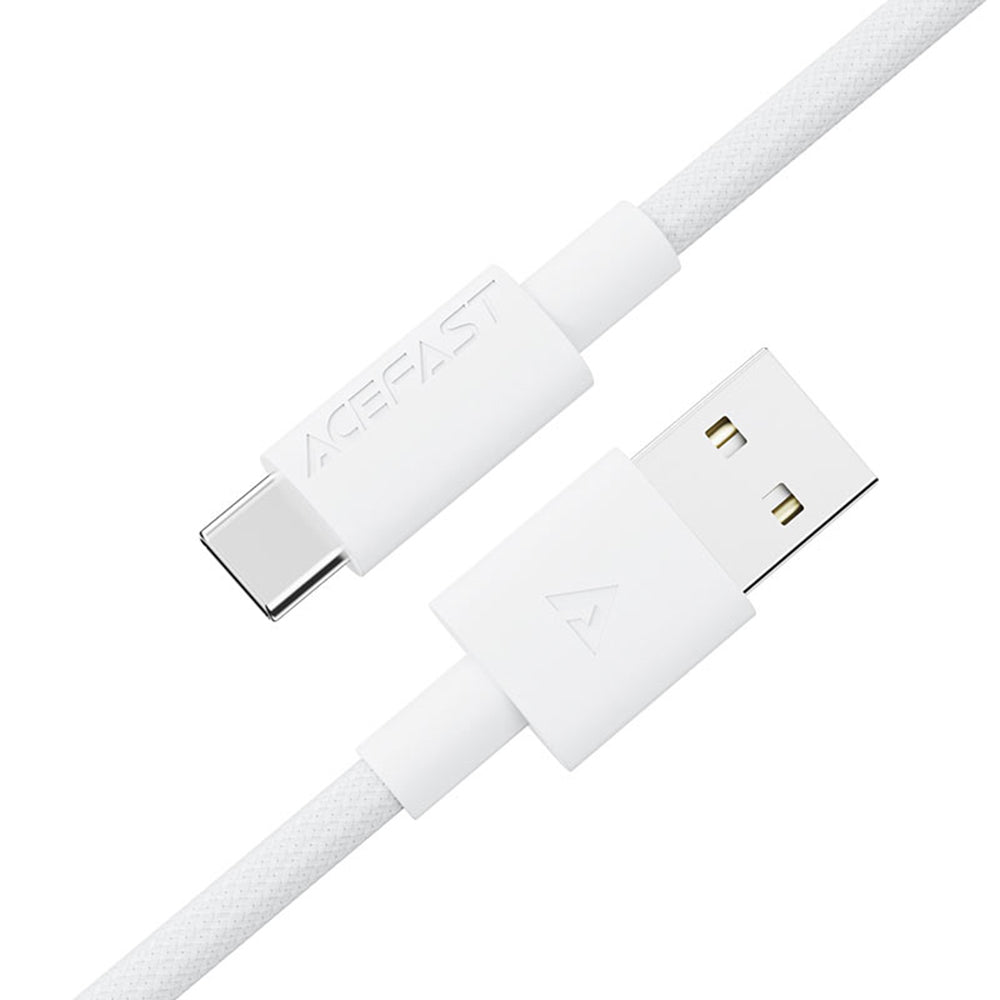 Cablu Date si Incarcare USB-A - USB-C Acefast C18-04, 18W, 1.2m, Alb