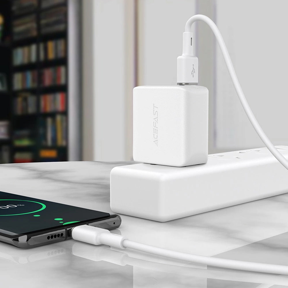 Cablu Date si Incarcare USB-A - USB-C Acefast C2-04, 18W, 1.2m, Negru