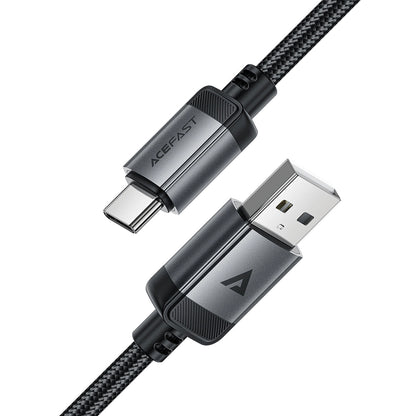 Cablu Date si Incarcare USB-A - USB-C Acefast C20-04, 18W, 1.2m, Negru