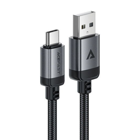 Cablu Date si Incarcare USB-A - USB-C Acefast C20-04, 18W, 1.2m, Negru