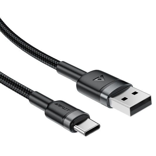 Cablu Date si Incarcare USB-A - USB-C Acefast C22-04, 18W, 1.2m, Negru