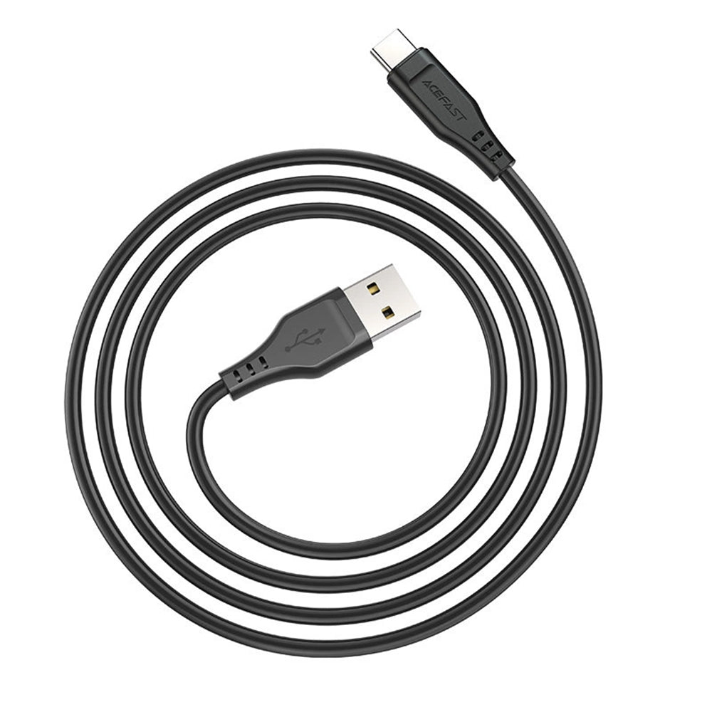 Cablu Date si Incarcare USB-A - USB-C Acefast C3-03, 60W, 1.2m, Alb