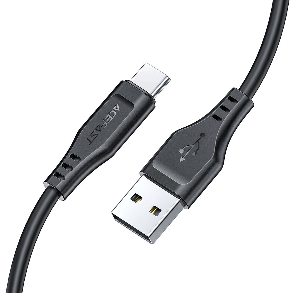 Cablu Date si Incarcare USB-A - USB-C Acefast C3-03, 60W, 1.2m, Alb