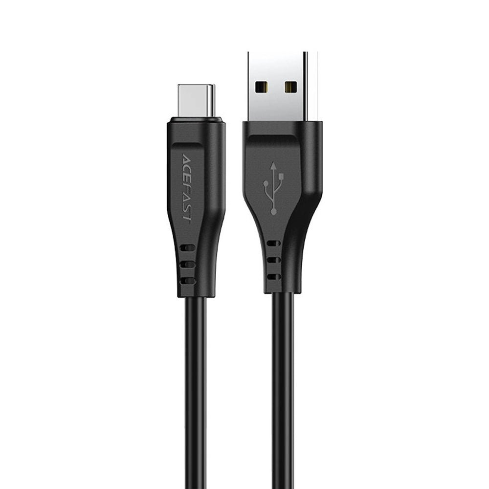 Cablu Date si Incarcare USB-A - USB-C Acefast C3-03, 60W, 1.2m, Negru