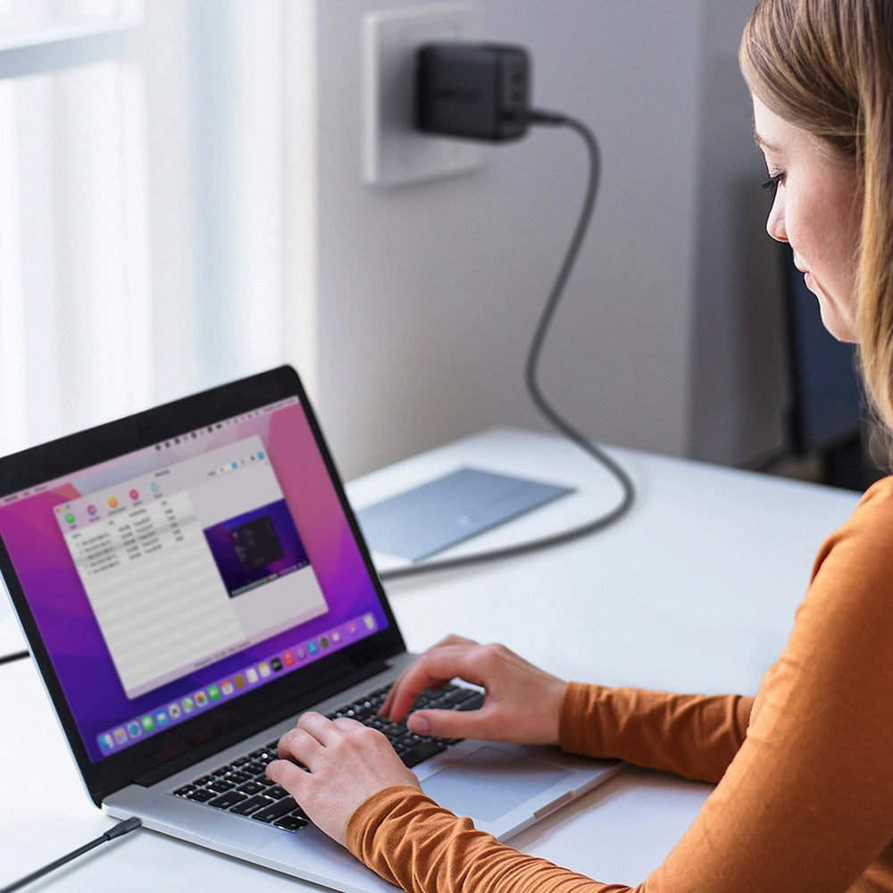 Cablu Date si Incarcare USB-A - USB-C Acefast C3-03, 60W, 1.2m, Negru