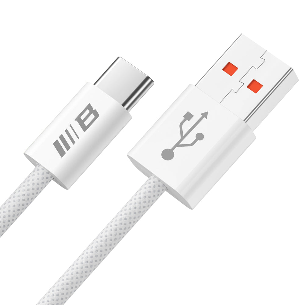 Cablu Date si Incarcare USB-A - USB-C Blueo, 18W, 1.5m, Alb
