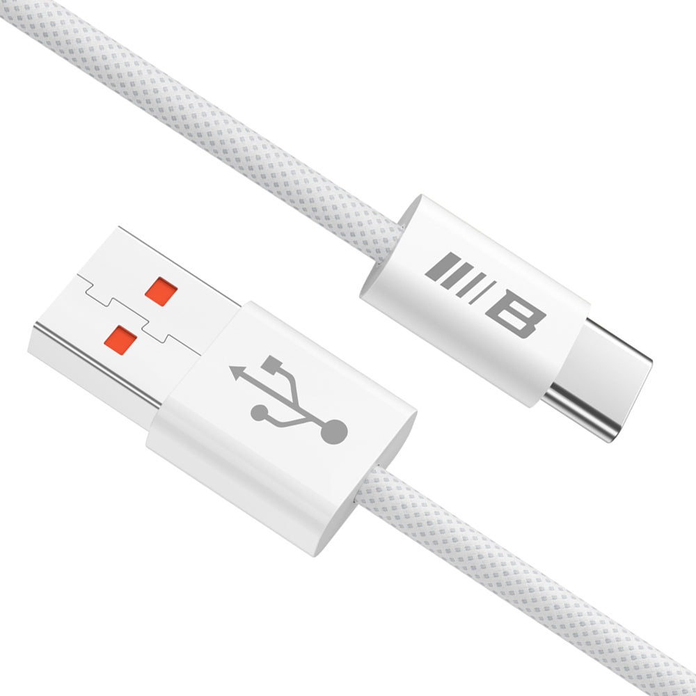 Cablu Date si Incarcare USB-A - USB-C Blueo, 18W, 1.5m, Alb