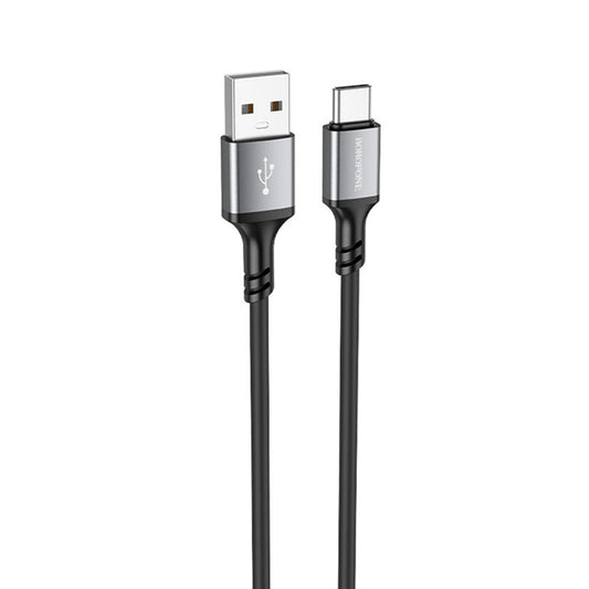 Cablu Date si Incarcare USB-A - USB-C Borofone BX83, 18W, 1m, Negru