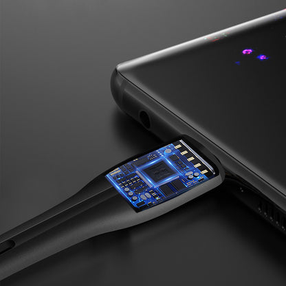 Cablu Date si Incarcare USB-A - USB-C ColorWay CW-CBUC034, 18W, 1m, Negru