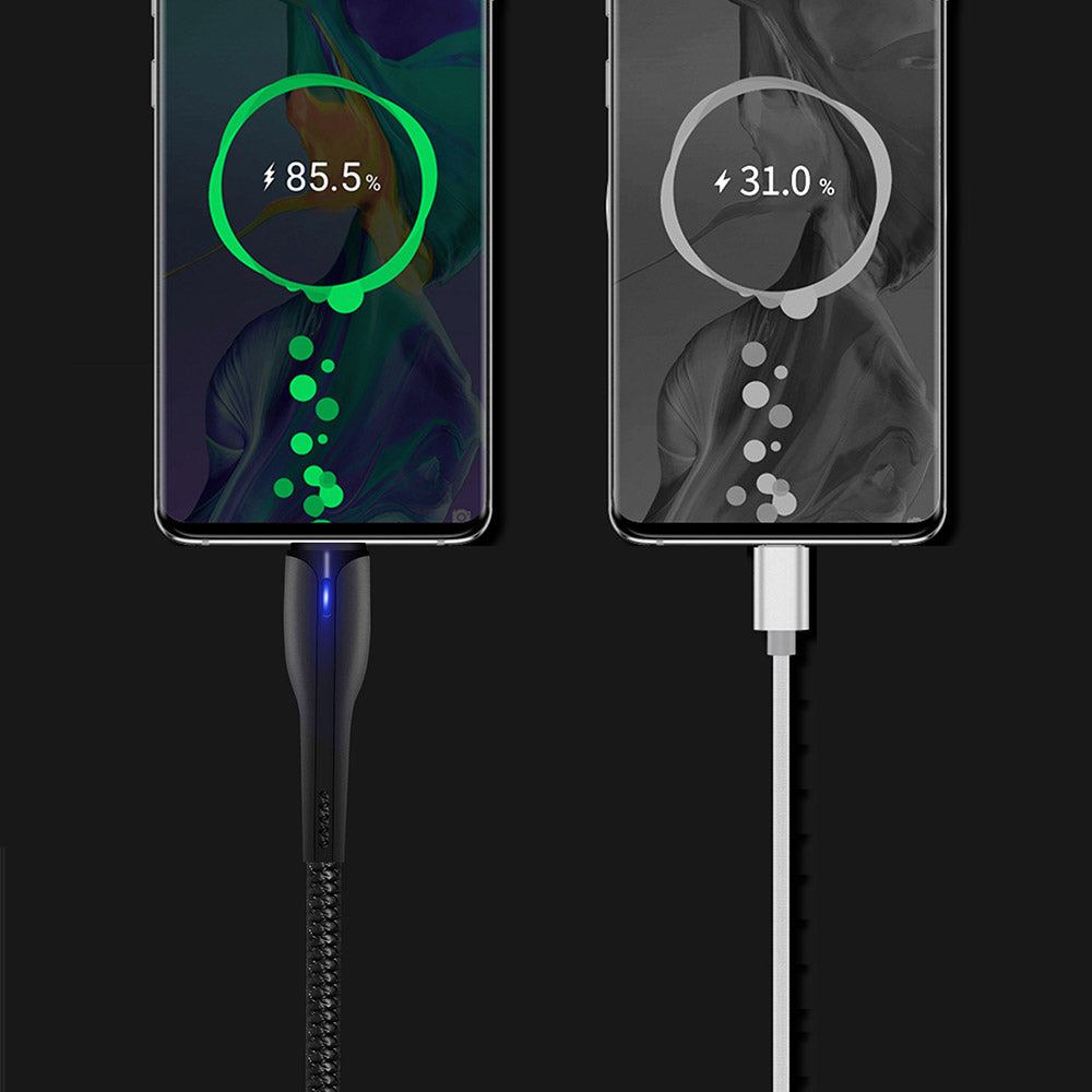 Cablu Date si Incarcare USB-A - USB-C ColorWay CW-CBUC034, 18W, 1m, Negru