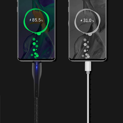 Cablu Date si Incarcare USB-A - USB-C ColorWay CW-CBUC034, 18W, 1m, Negru