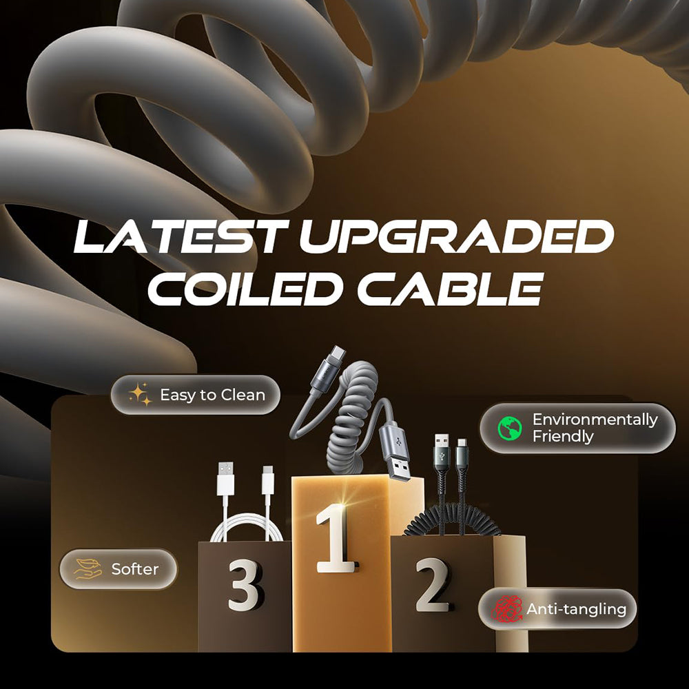 Cablu Date si Incarcare USB-A - USB-C Lisen L114, 15W, 1m, Gri YL0125030001