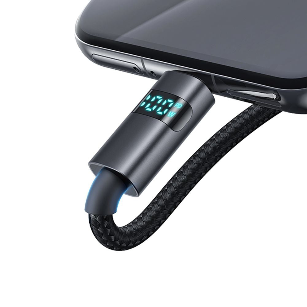 Cablu Date si Incarcare USB-A - USB-C McDodo CA-6520 Display, 100W, 1.2m, Negru