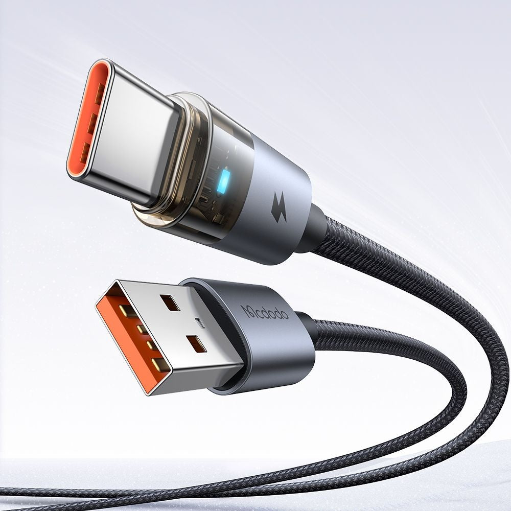 Cablu Date si Incarcare USB-A - USB-C McDodo CA-6890, 66W, 1.2m, Negru