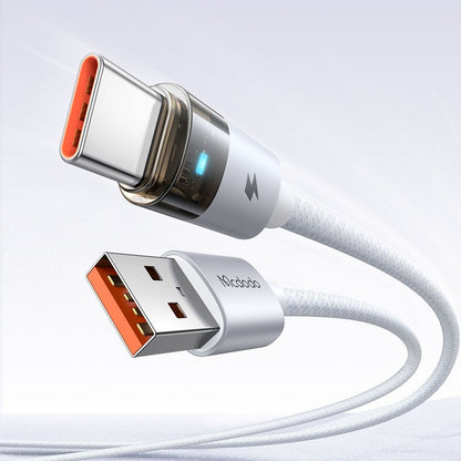 Cablu Date si Incarcare USB-A - USB-C McDodo CA-6892, 66W, 1.2m, Alb