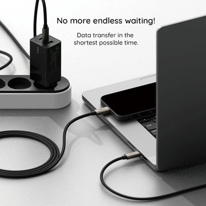 Cablu Date si Incarcare USB-A - USB-C Ringke, 60W, 2m, Negru